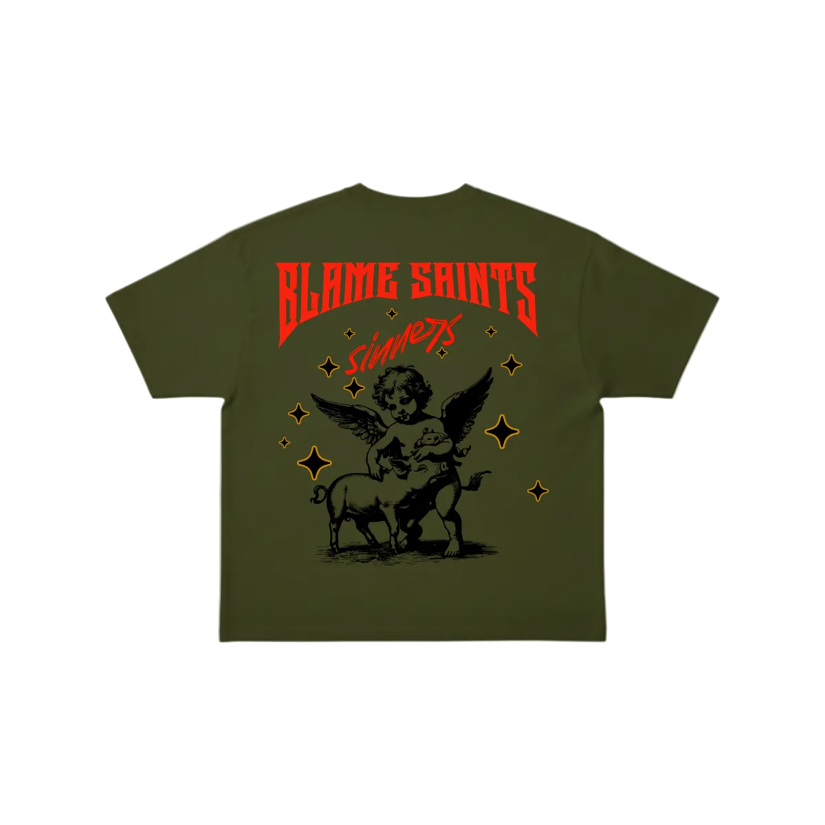 Blame Saints Heavy Boxy T Shirt