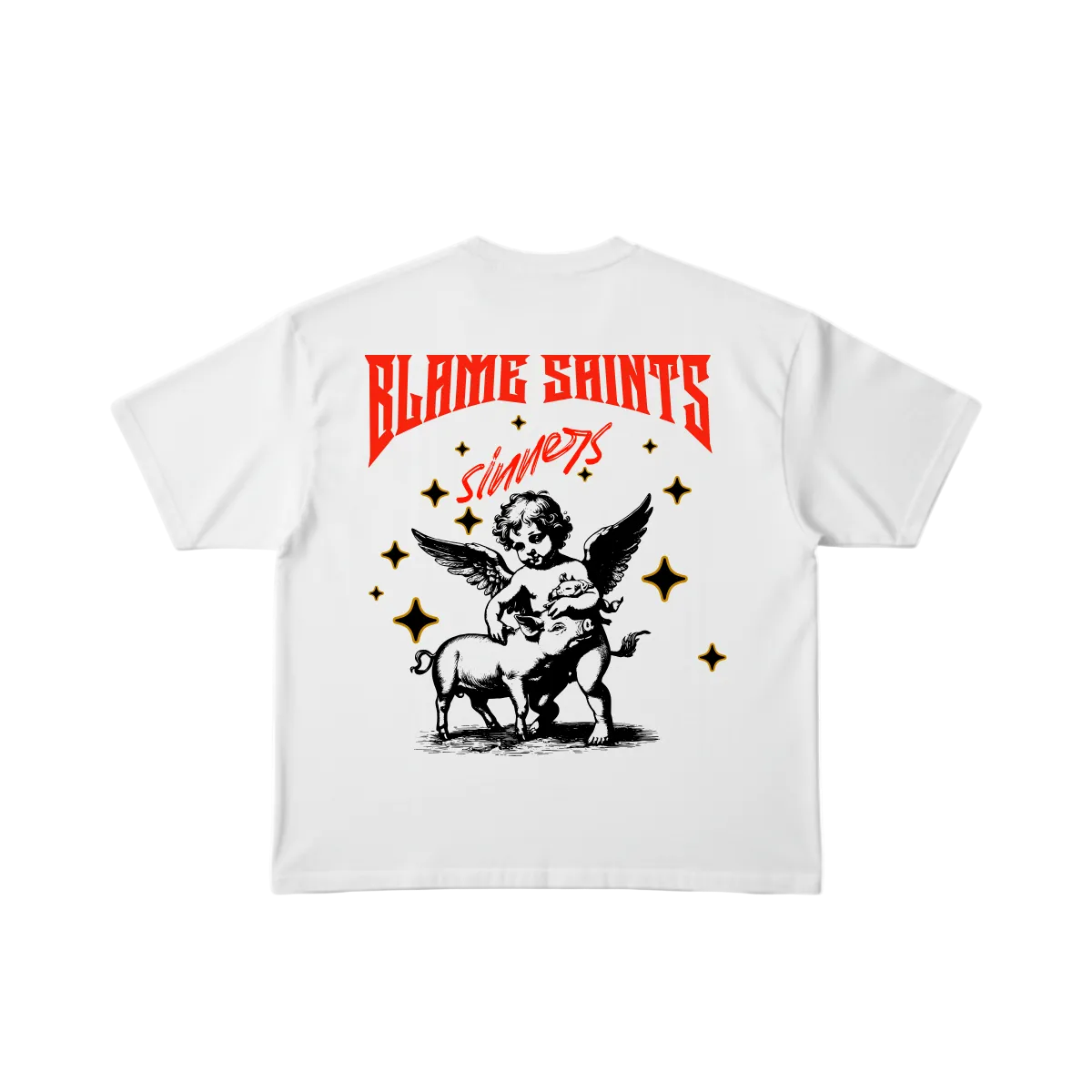 Blame Saints Heavy Boxy T Shirt