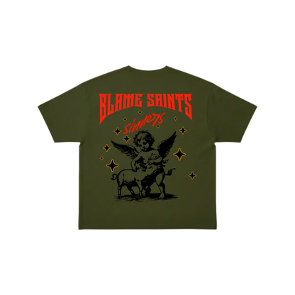 Blame Saints Heavy Boxy T Shirt
