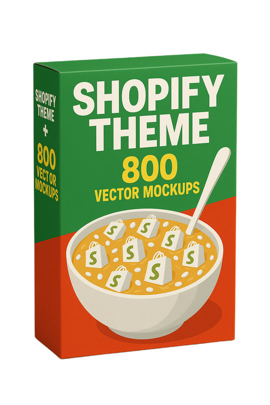 Shopify Premieum Theme + 800 Vector mock ups